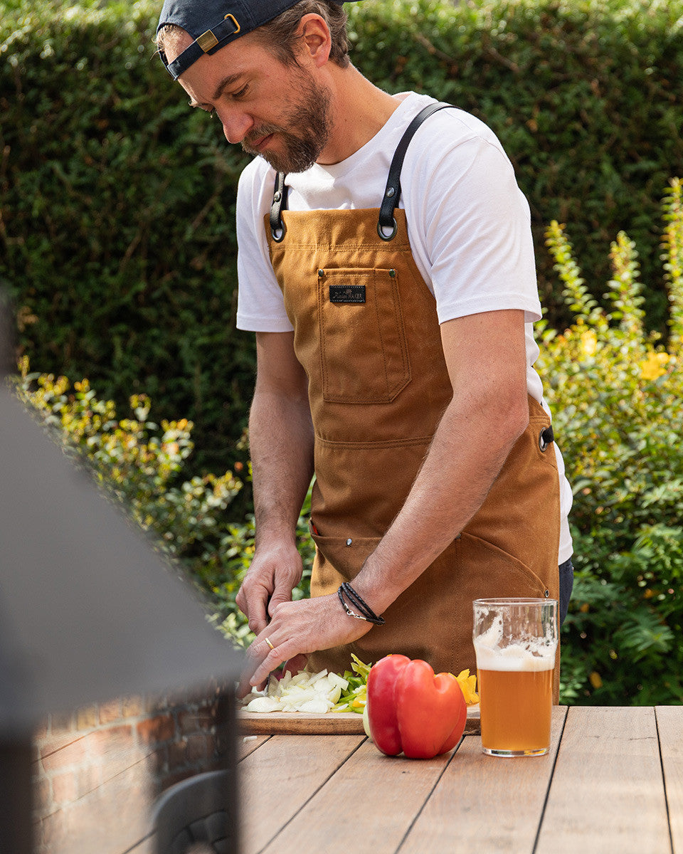 No 438 forklæde af genanvendte plastflasker vokset canvas fra Alaskan Maker