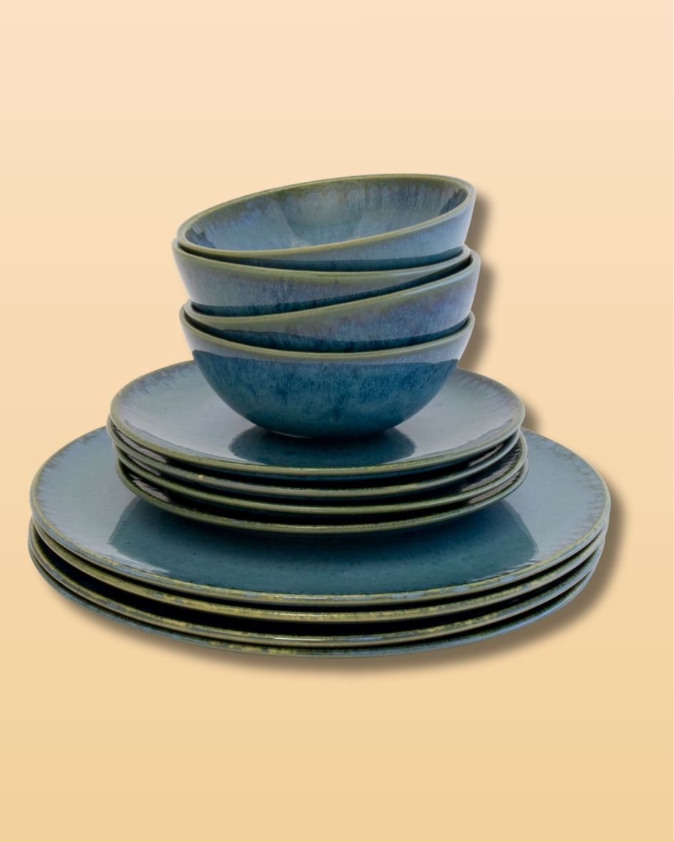 Keramiktallerken - frokost Amazonia  Ø22cm Sæt med 4 stk