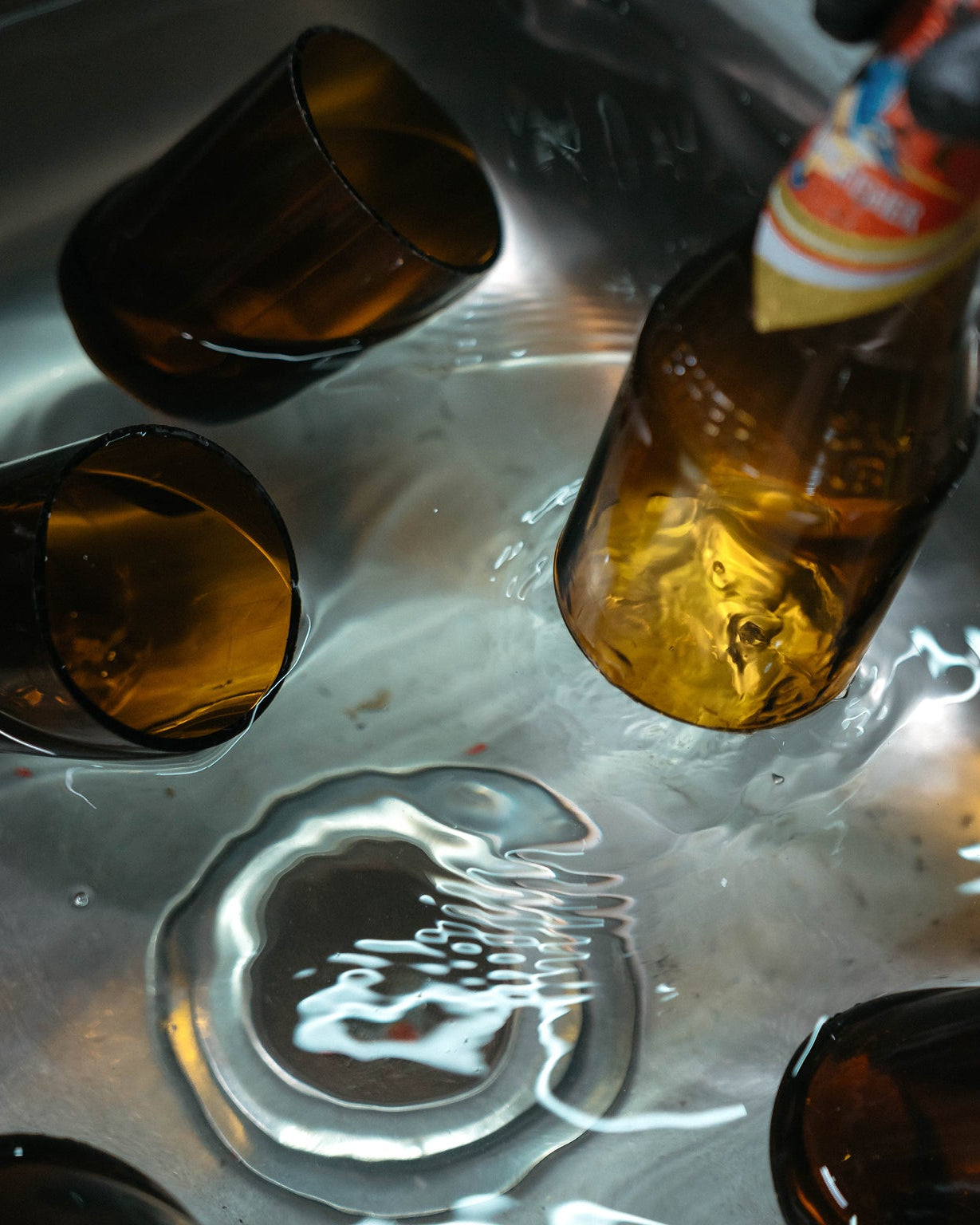 genbrug glas upcycled drikkeglas sandblæst mønster