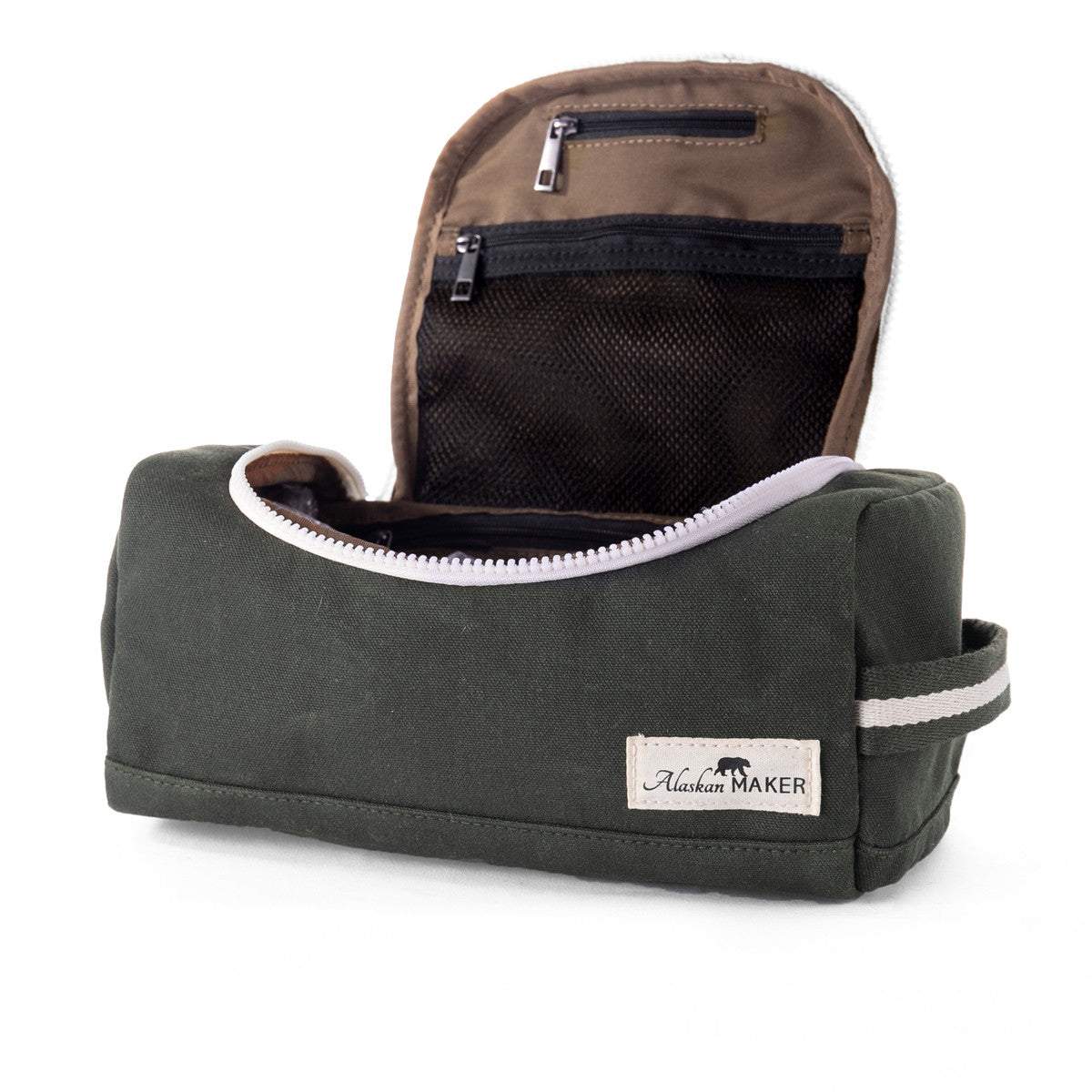 Kenai toilettaske fra Alaskan Maker vokset canvas