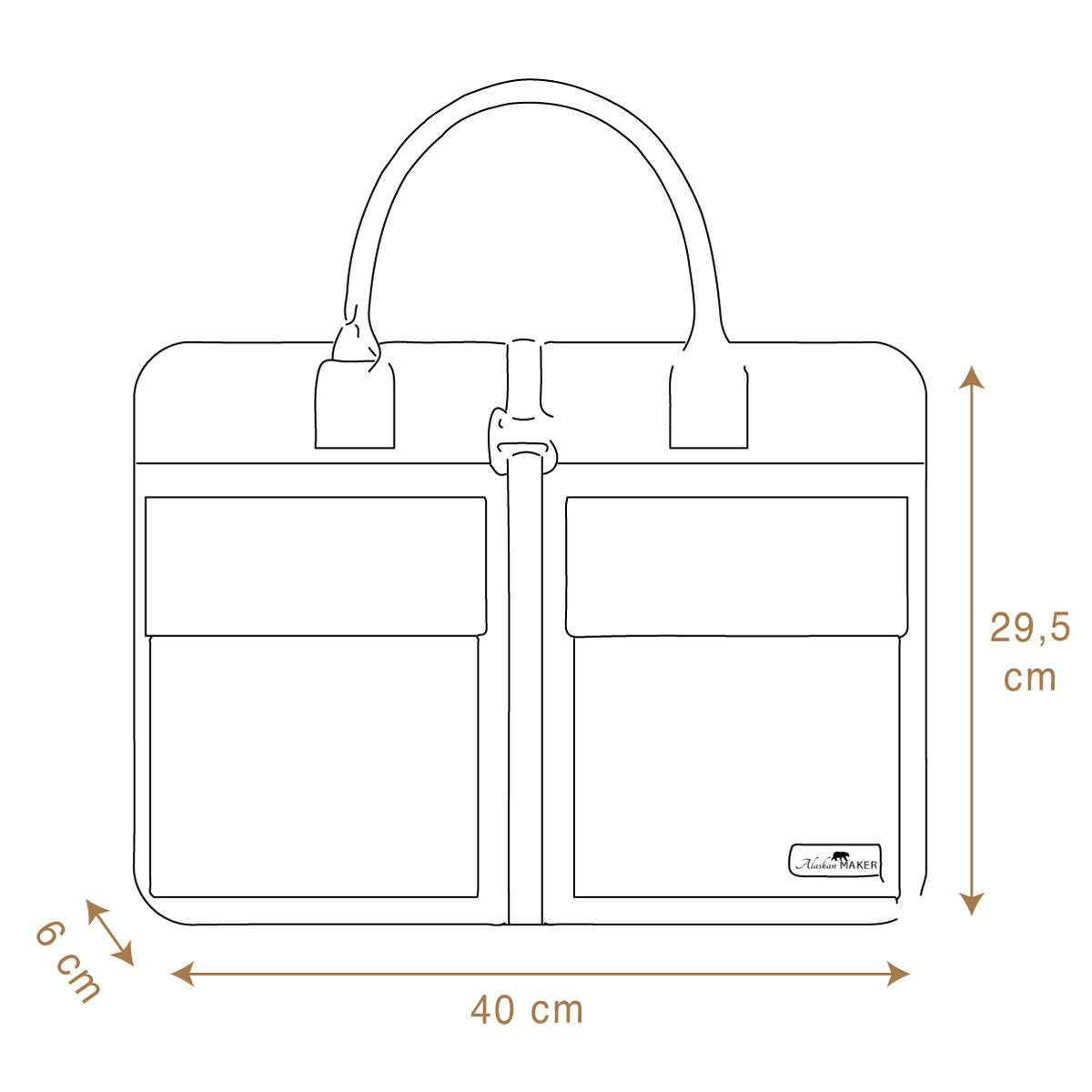 Kenai Laptop taske fra Alaskan Maker vokset canvas af genbrugte plastflasker. Skuldertaske