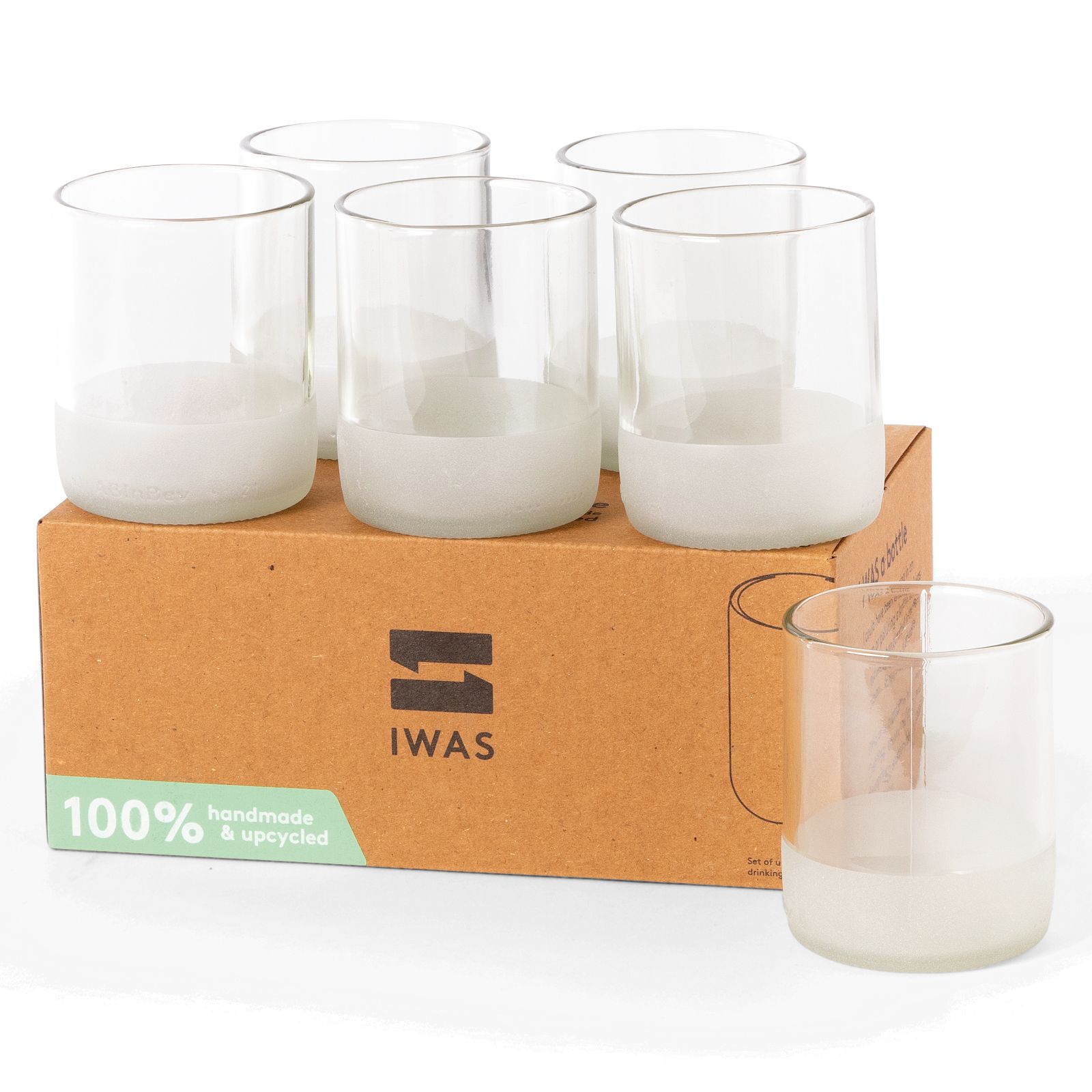 genbrug glas upcycled drikkeglas sandblæst mønster