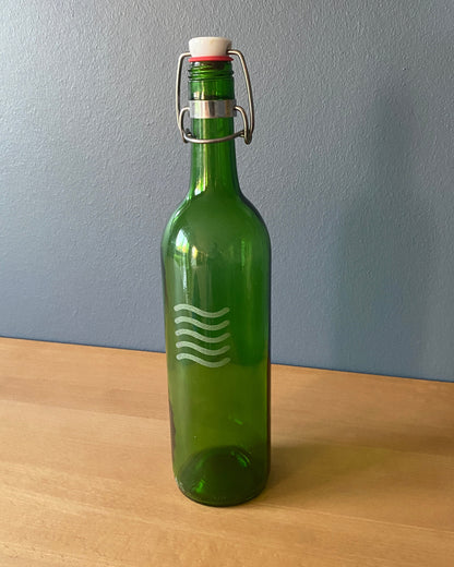 Vandflaske med patentlåg "Wave"