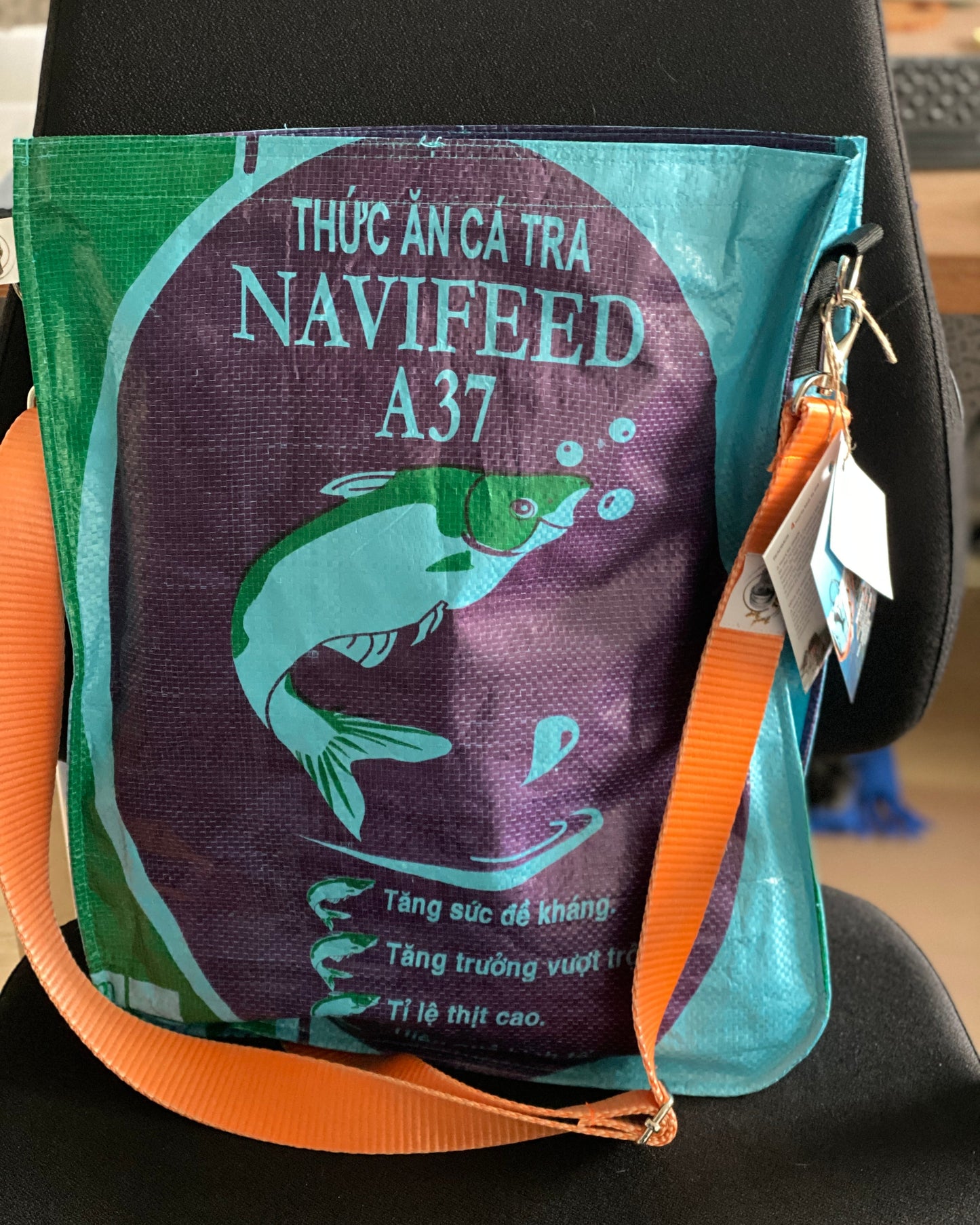 Skuldertaske, upcycled, bæredygtigt