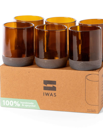 genbrug glas upcycled drikkeglas sandblæst mønster