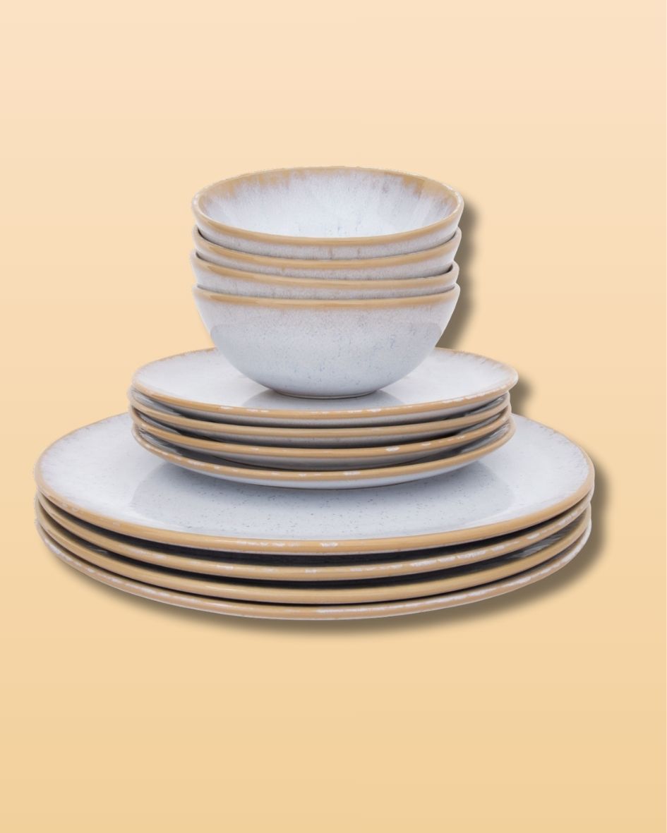 Keramiktallerken - frokost Amazonia  Ø22cm Sæt med 4 stk