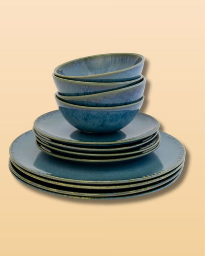 Keramiktallerken - frokost Amazonia  Ø22cm Sæt med 4 stk