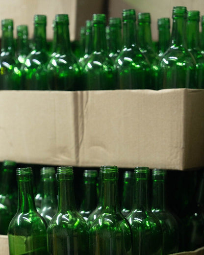 genbrug glas upcycled patentlåg sandblæst mønster