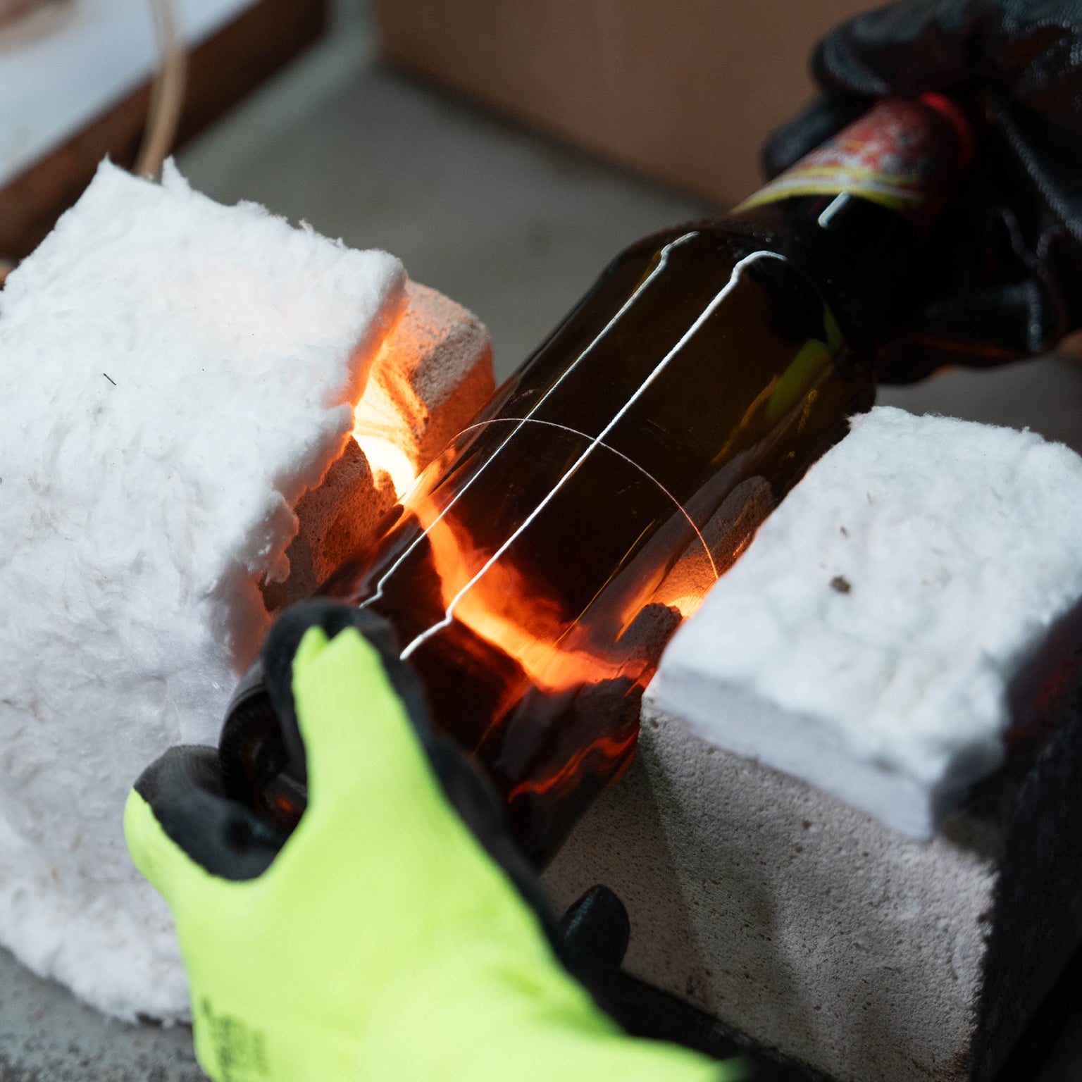 genbrug glas upcycled skål sandblæst mønster